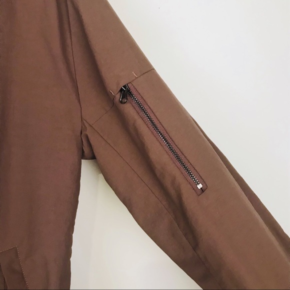 Frank & Oak dark mauve bomber jacket size XS - Picture 3 of 7